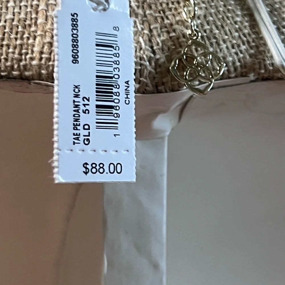 NWT Kendra Scott Gold & Blue Tae Pendant Necklace #KSNK - Picture 6 of 10